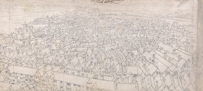 Vista da parte Este de Southwark, Olhando para Greenwich de Wenceslaus Hollar