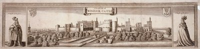 Vista do lado sul do Castelo de Windsor, Berkshire, c1660 de Wenceslaus Hollar