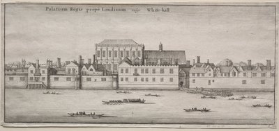 Vistas de Londres: Whitehall do rio de Wenceslaus Hollar