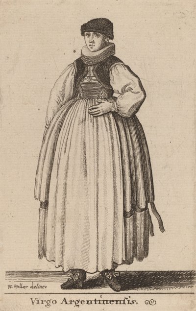 Virgo Argentinensis. de Wenceslaus Hollar