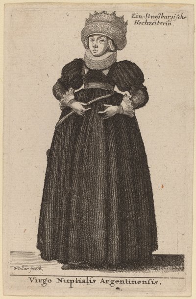 Casamento da Virgem Argentina de Wenceslaus Hollar