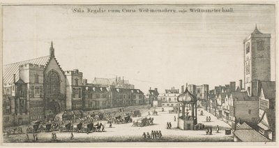 Westminster Hall (New Palace Yard e Clock House) de Wenceslaus Hollar