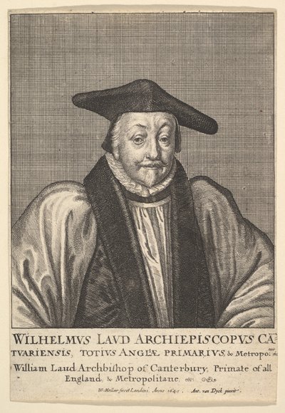 William Laud, Arcebispo de Canterbury, 1641. de Wenceslaus Hollar