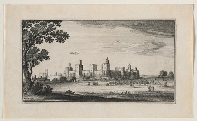 Castelo de Windsor do sudeste, 1644. de Wenceslaus Hollar