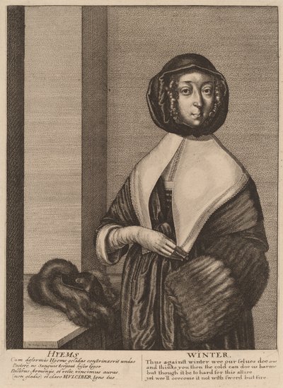 Inverno, 1641. de Wenceslaus Hollar
