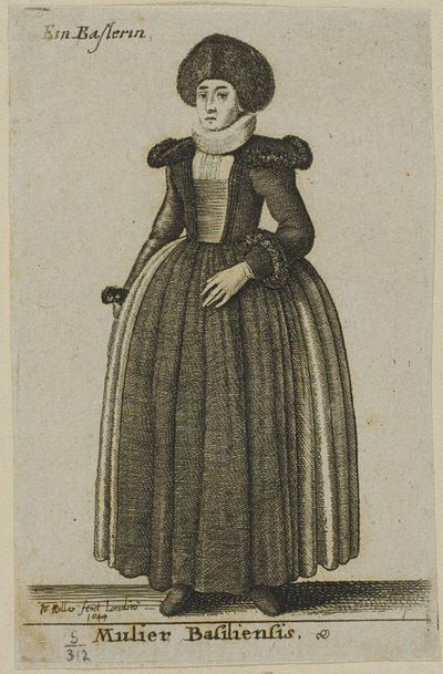 Mulher de Basileia de Wenceslaus Hollar