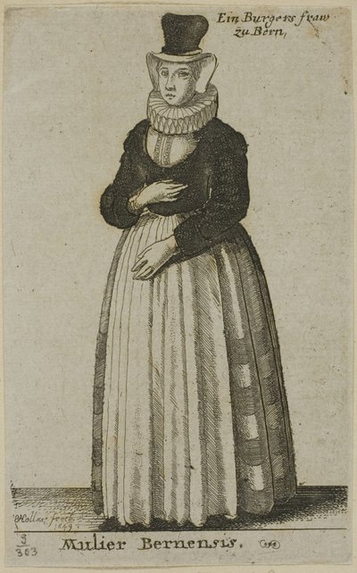 Mulher de Berna de Wenceslaus Hollar