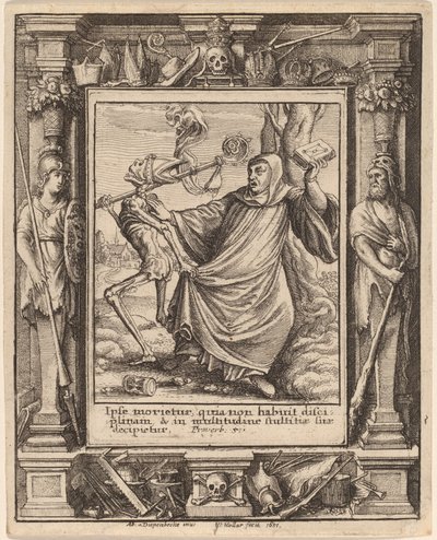 Abade de Wenceslaus Hollar after Hans Holbein the Younger after Abraham van Diepenbeeck