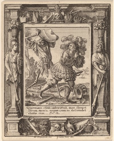 Contar de Wenceslaus Hollar after Hans Holbein the Younger after Abraham van Diepenbeeck