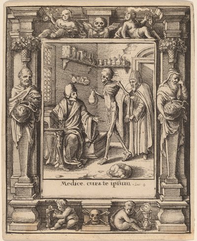 Médica de Wenceslaus Hollar after Hans Holbein the Younger after Abraham van Diepenbeeck