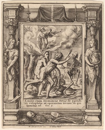 Paraíso Perdido de Wenceslaus Hollar after Hans Holbein the Younger after Abraham van Diepenbeeck