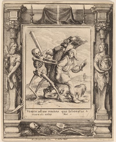 Mascate de Wenceslaus Hollar after Hans Holbein the Younger after Abraham van Diepenbeeck
