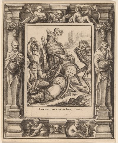 carroceiro de Wenceslaus Hollar after Hans Holbein the Younger after Abraham van Diepenbeeck