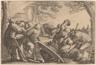 Briga Camponesa de Wenceslaus Hollar after Pieter Bruegel the Elder