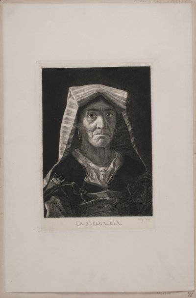 La Stregacia. retrato feminino romano de Wenzel Tornøe