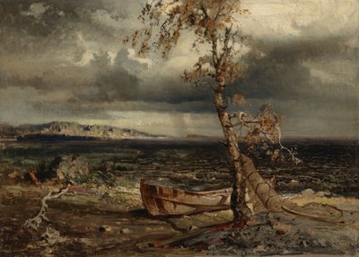 Tempestade no lago Näsijärvi de Werner Holmberg