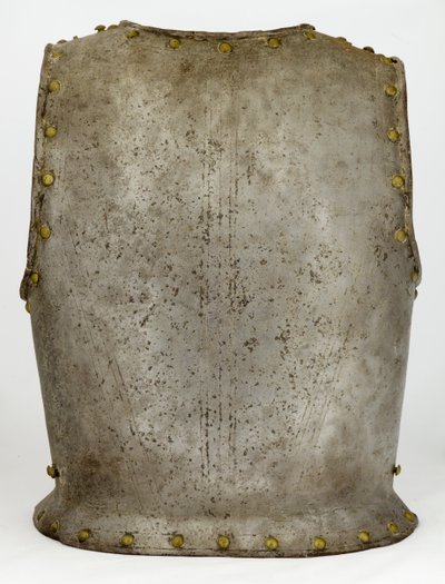Placa traseira, c.1650-1700 (aço e latão) de Western European School