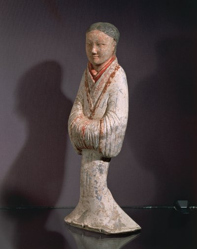 Senhora em posição de pé (terracota) de Western Han Dynasty Chinese School
