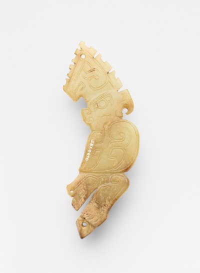 Finial na forma de um pássaro, c.1300-c.1050 AC de Western Zhou Dynasty Chinese School