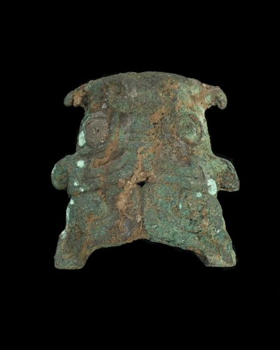 Ornamento: máscara animal grotesco de Western Zhou Dynasty Chinese School