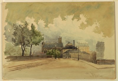Desenho, The Marque, Paris, 1887 de Whitney Warren Jr.