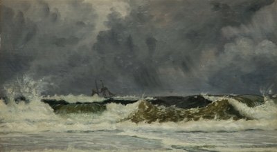 Clima difícil - The Coast Of Jutland, 1884.   de Whitworth Wallis