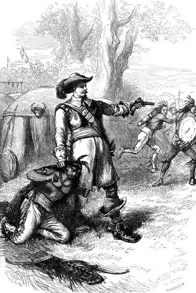 Coronel Atherton e os índios, c1880 de Whymper