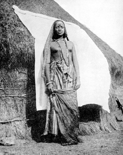 Uma mulher etíope abissínia, 1936. de Wide World Photos