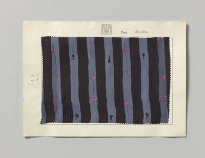 Aço com seda impressa, desenho Sevilha de Wiener Werkstätte
