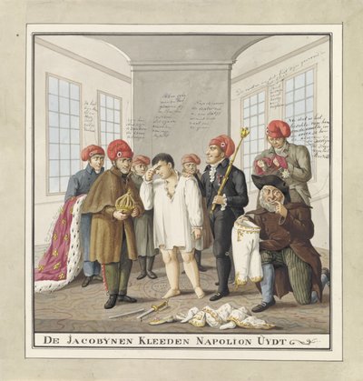 Napoleão despido pelos Jacobinos, 1815
The Jacobins Undress Napoleon (título sobre o objecto) de Wijnand Esser