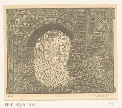 Ponte em Mechelen (título original) de Wijnand Otto Jan Nieuwenkamp (signed by artist)