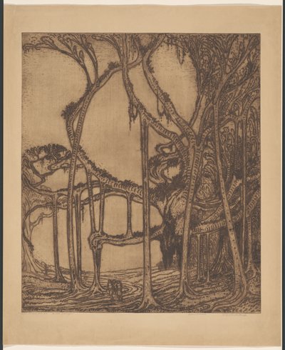 De oude waringin (título original sobre o objecto) de Wijnand Otto Jan Nieuwenkamp (signed by artist)