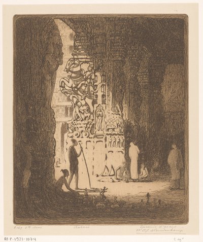 Colunas esculpidas num bazar em Madurai
Bazar, Madura (título original) de Wijnand Otto Jan Nieuwenkamp (signed by artist)