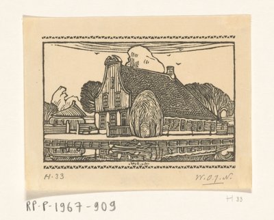 Casa com empena de madeira sobre um canal em Edam
Casa em Edam (título original) de Wijnand Otto Jan Nieuwenkamp (signed by artist)
