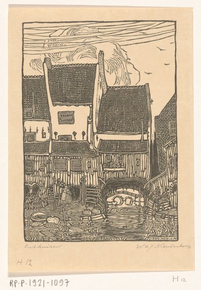 Casas no porto de Enkhuizen
Casas antigas, Enkhuizen (título original) de Wijnand Otto Jan Nieuwenkamp (signed by artist)