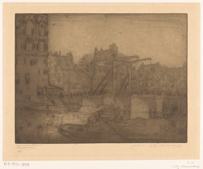 Montelbaanstoren, Amsterdão (título original) de Wijnand Otto Jan Nieuwenkamp (signed by artist)