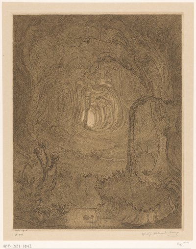 Selva em Java Na selva (título original) de Wijnand Otto Jan Nieuwenkamp (signed by artist)