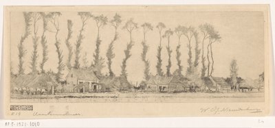 Fila de árvores atrás de casas no Haarlemmermeer
No Haarlemmermeer (título original) de Wijnand Otto Jan Nieuwenkamp (signed by artist)