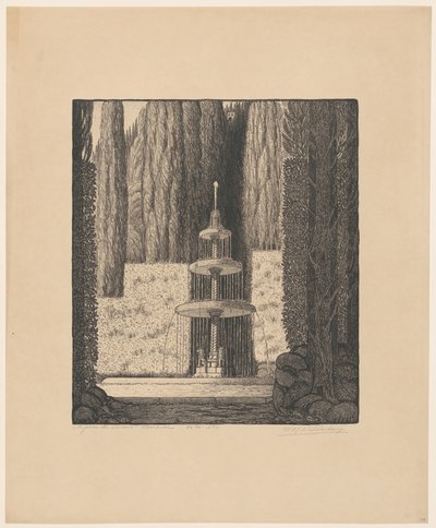 Resto dos Bispos Florença (título original no objeto) de Wijnand Otto Jan Nieuwenkamp (signed by artist)