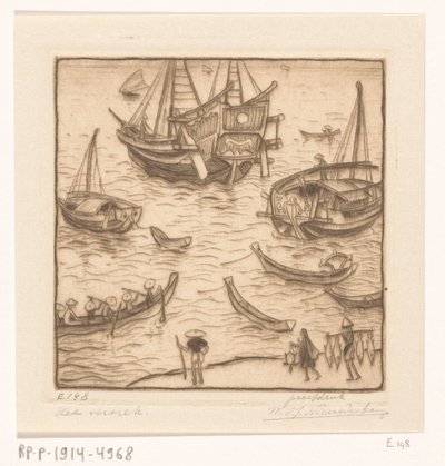 Navios numa baía na costa leste de Lombok
A partida, Lombok (título original) de Wijnand Otto Jan Nieuwenkamp (signed by artist)