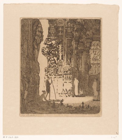 Colunas esculpidas num bazar em Madurai
Bazar, Madura (título original) de Wijnand Otto Jan Nieuwenkamp