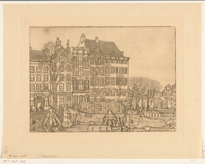 Casas no Prins Hendrikkade em Amsterdã Prins Hendrikkade (título original) de Wijnand Otto Jan Nieuwenkamp