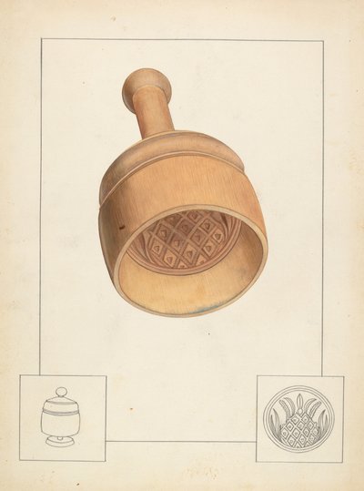 Molde de Manteiga, c. 1937. de Wilbur M Rice