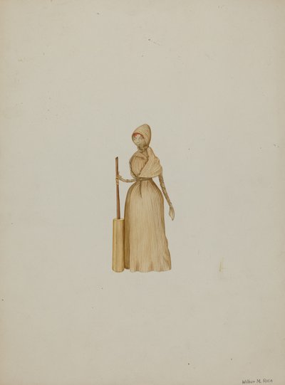 Boneca de Casca de Milho, c. 1941. de Wilbur M Rice