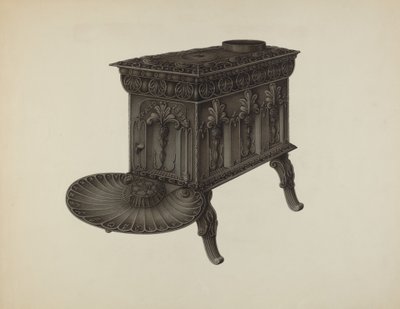 Fogão de pé, c. 1937. de Wilbur M Rice