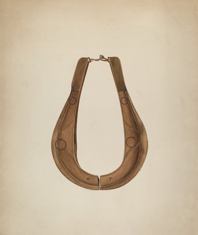 Horse Collar and Hame, c. 1941. de Wilbur M Rice
