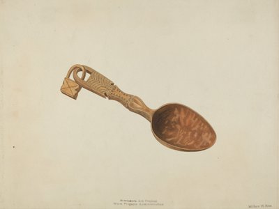 Wooden Spoon, c. 1937. de Wilbur M Rice