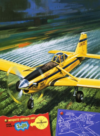 O HDN Fieldmaster, um avião de asa baixa concebido para a pulverização de culturas de Wilf (20th century) Hardy