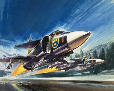 Caça a jato não identificado de Wilf (20th century) Hardy