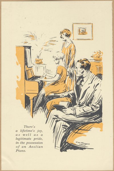Companhia Eólia Pianolas, década de 1920 de Wilfred Fryer, Curtis Advertising Agency